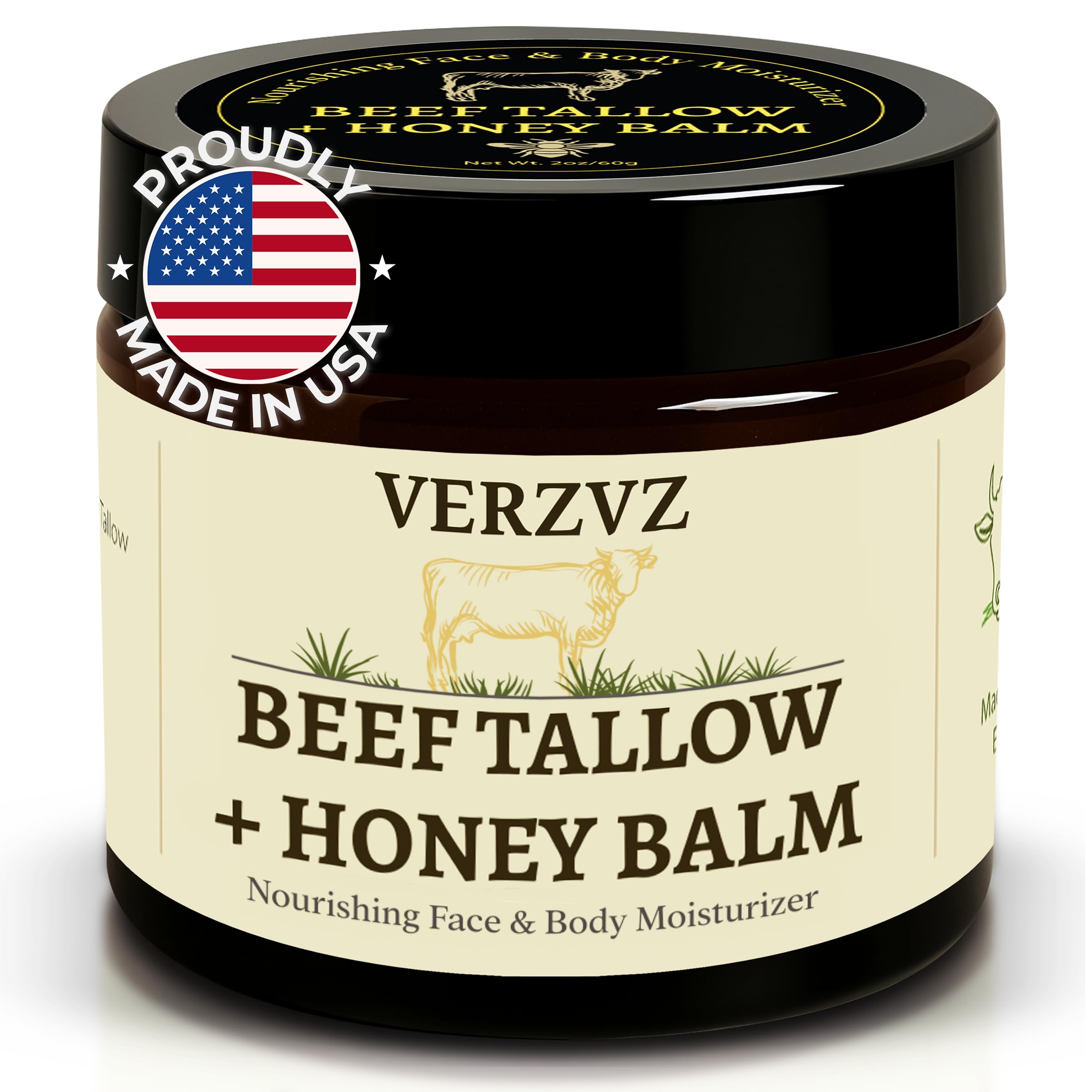 VERZVZ jar front showing label and product benefits