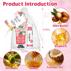 VESPRO organza bag holding cream and balm demonstrating ready-to-gift benefit