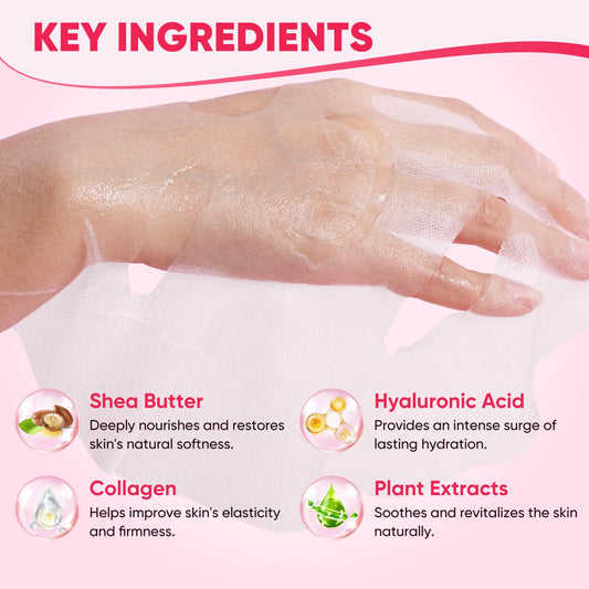 VESPRO single sheet mask close-up demonstrating soft fiber and fit
