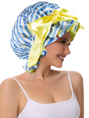 Vettres blue stripe fabric texture highlights soft smooth surface