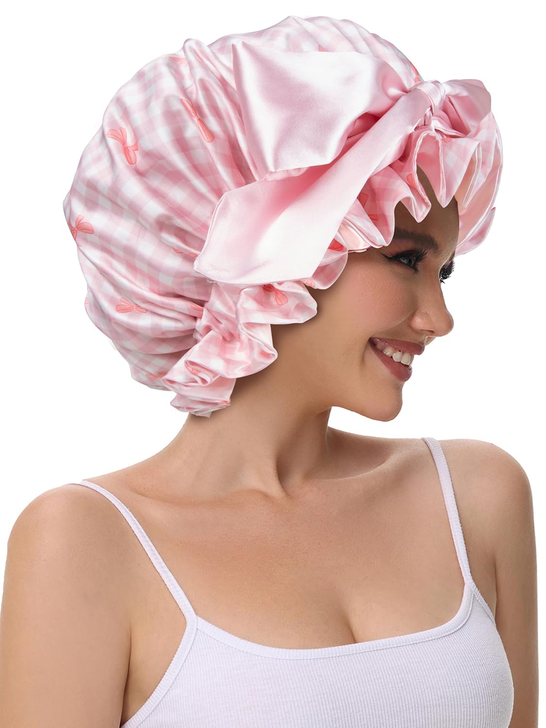 Vettres bonnet size scale with hand showing roomy capacity for styles