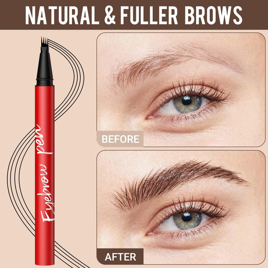 Vevivia Beauty close-up of the 4-tip micro nib showing precise hair-like stroke capability