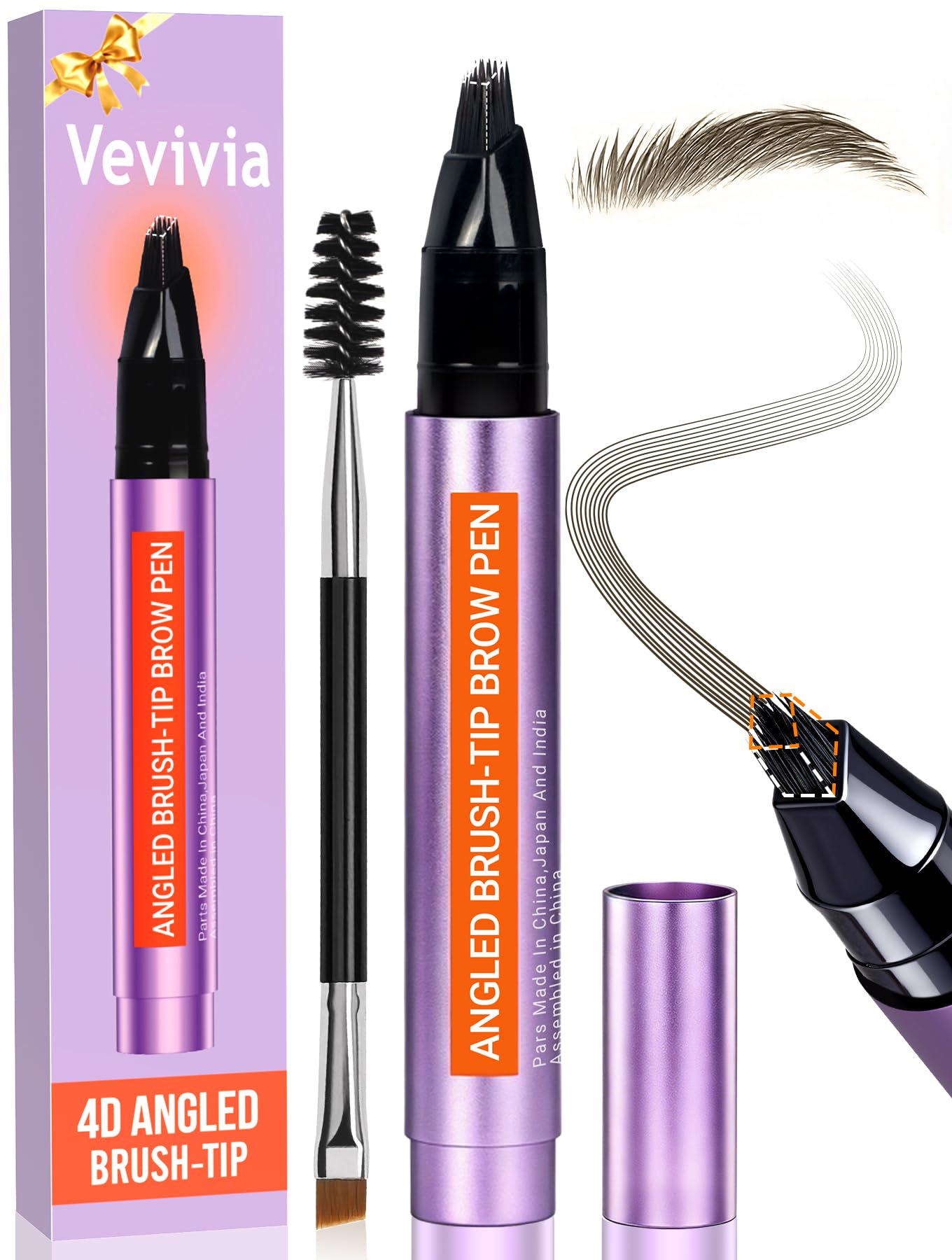 Vevivia Beauty front packaging showing pen and cap for clear product ID and benefit