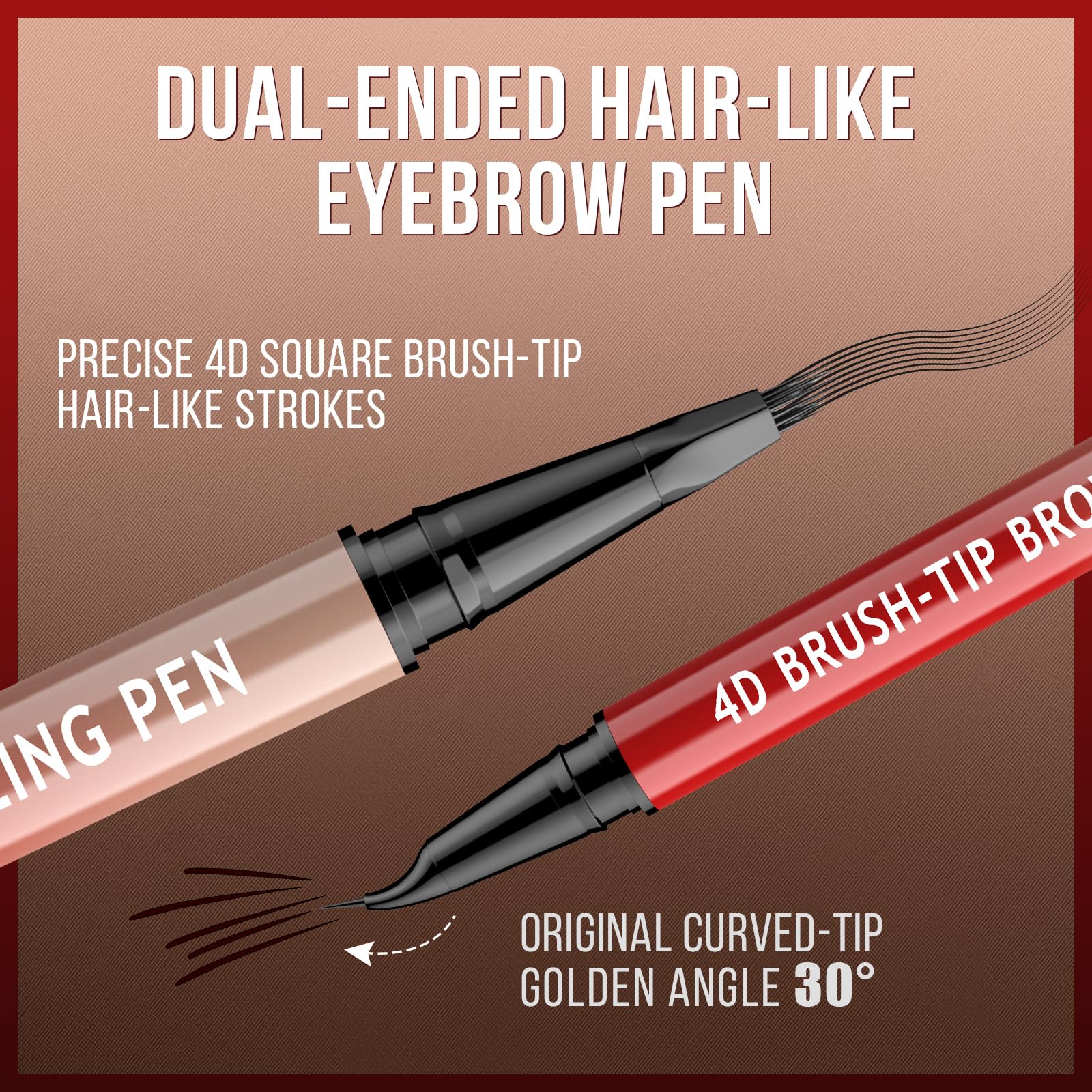 Vevivia curved angled tip close-up enabling precise hair-like strokes