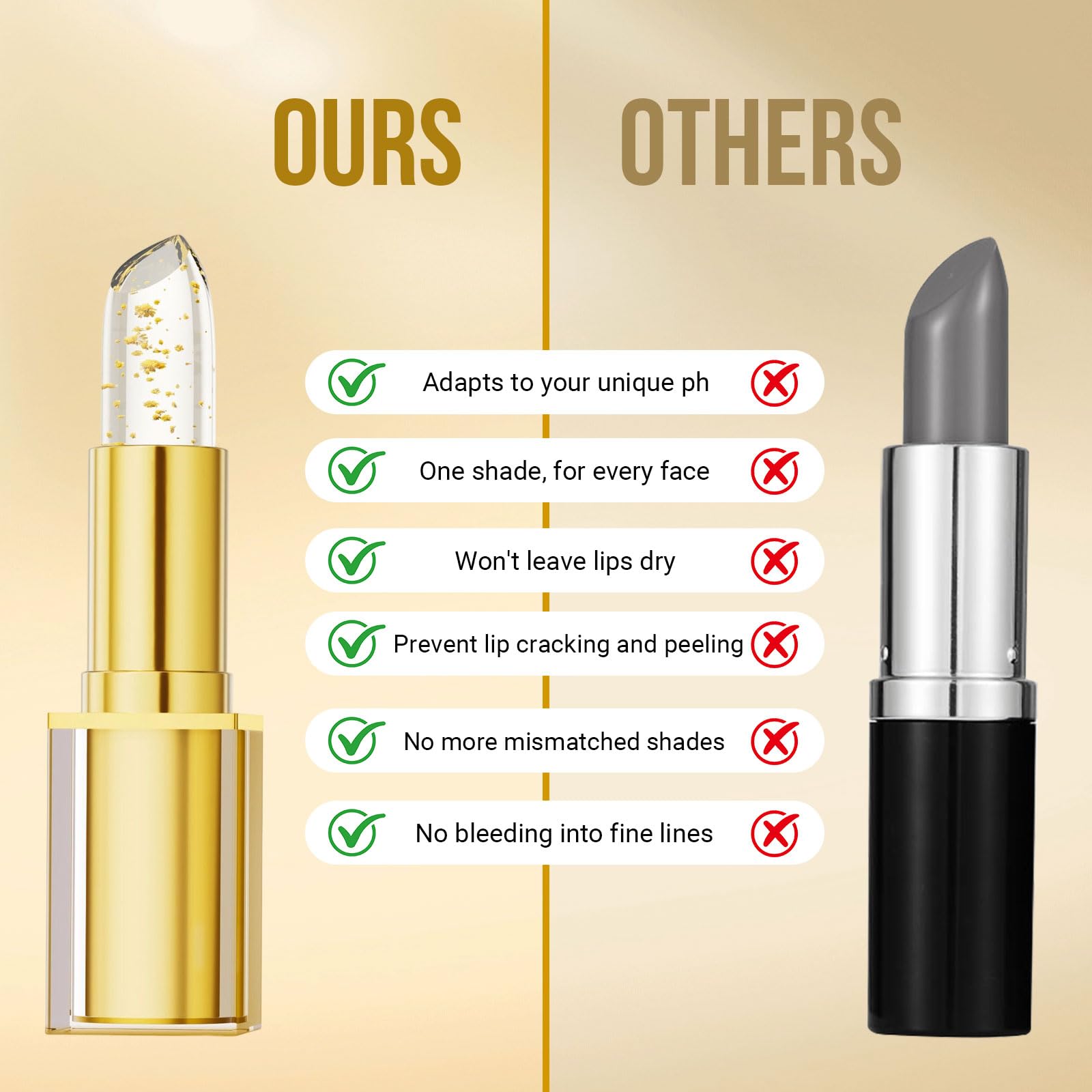 Vevivia open cap showing bullet and sleek gold finish for gifting appeal