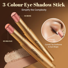 Vevivia texture of creamy stick swatch showcasing smooth, blendable color