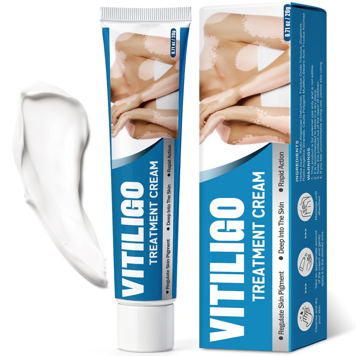VEXWOLQ 20g tube front view showing compact topical packaging benefits portability