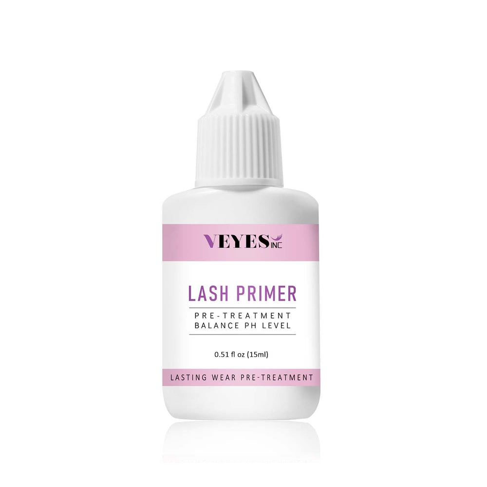 VEYES INC eyelash primer front packaging showing sleek tube and applicator, boosts mascara performance