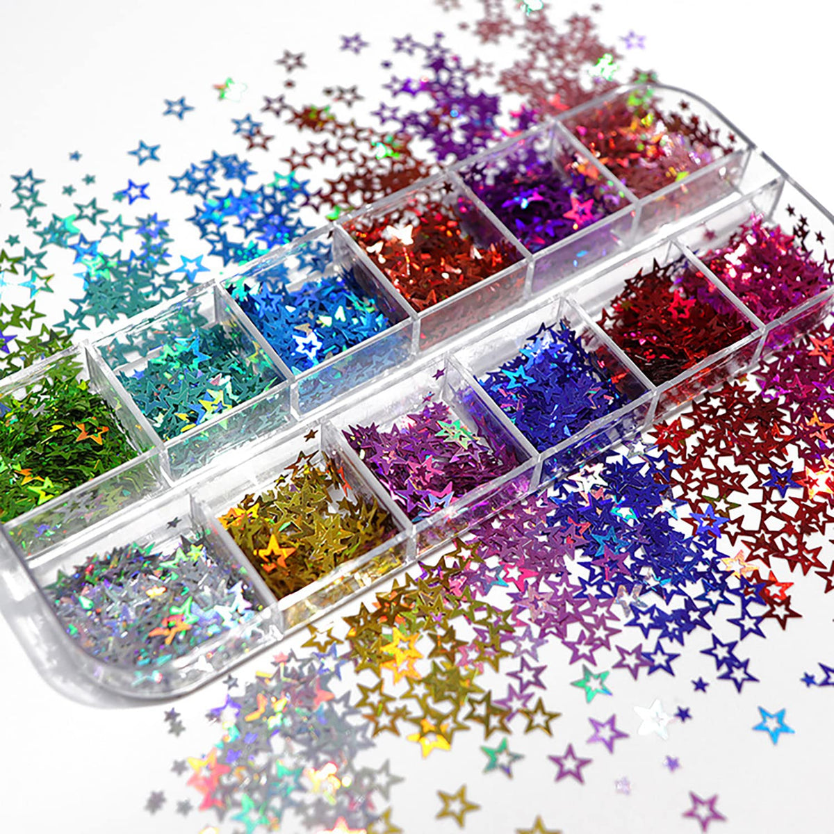 Vezocim front packaging showing 12 color grids and organized storage benefit
