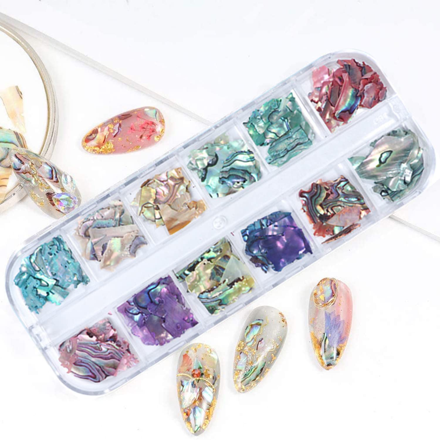 Vezocim mermaid manicure lifestyle shot showcasing ocean-inspired shine and style