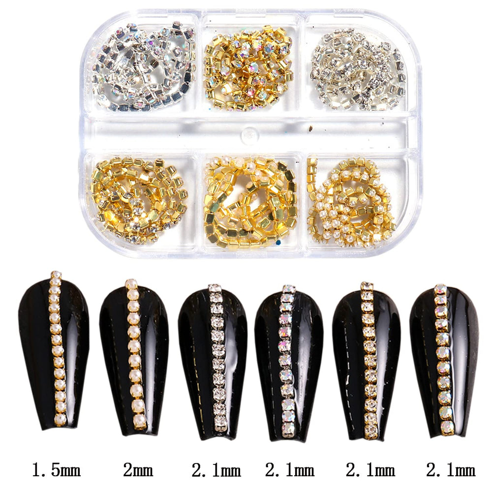 Vezocim chains beside ruler illustrating length and scaling benefit