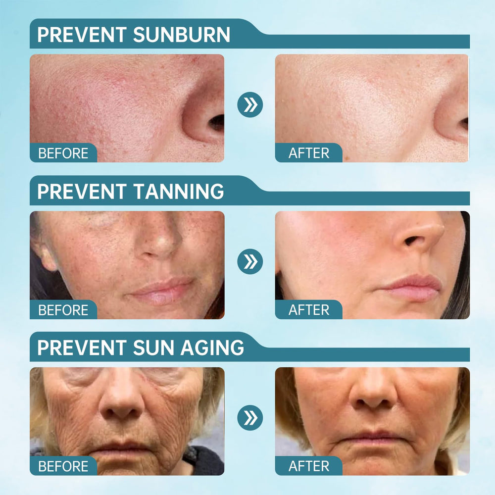 VGO applied on model's cheek demonstrating even blend and no white cast