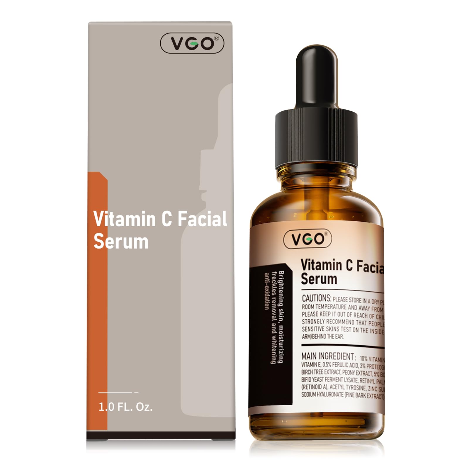 VGO serum front label showing branding and usage benefits