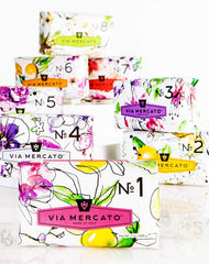 Via Mercato bar placed in a bathroom scene evoking market-inspired luxury