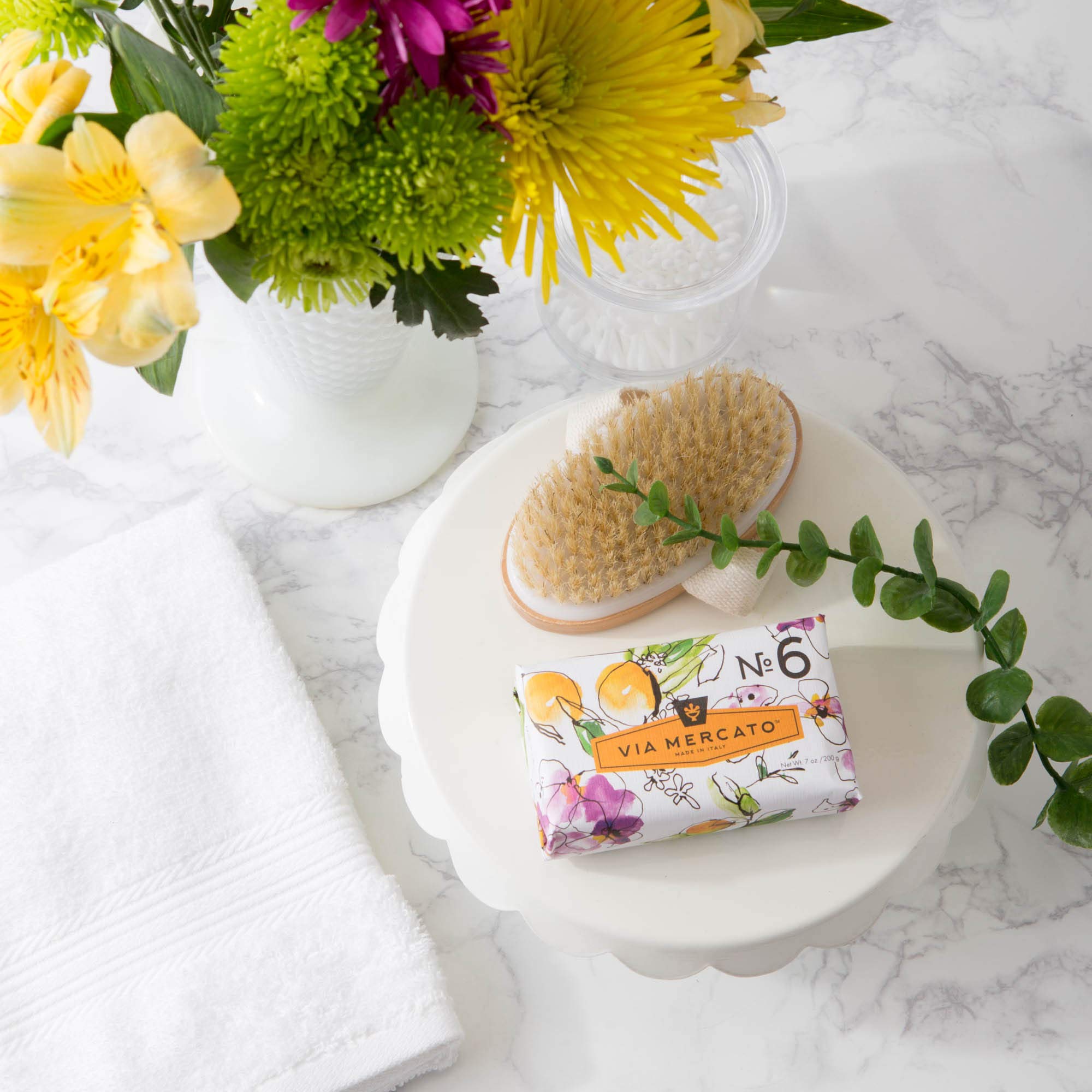 Via Mercato creamy lather close-up demonstrating rich foam and soft feel