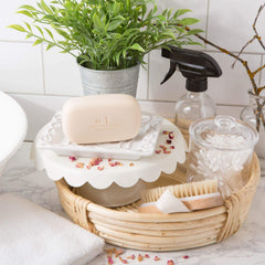 Via Mercato lather closeup showing rich foam and cleansing efficacy benefit smoother skin