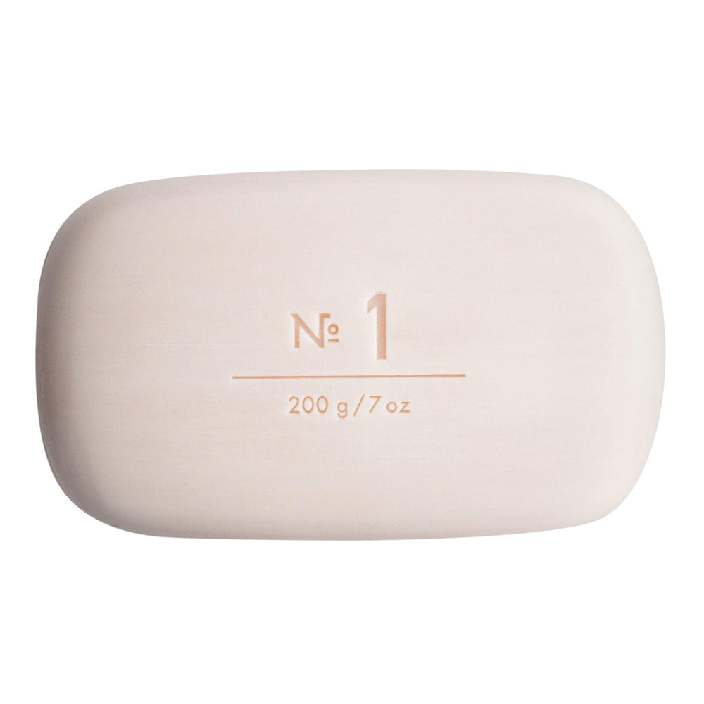 Via Mercato soap bar top view revealing shape and rich color that indicates quality