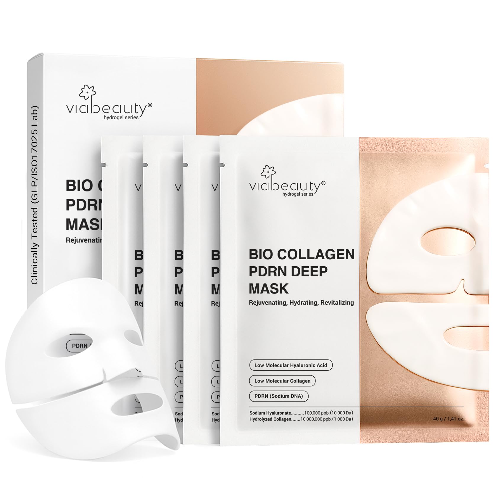 VIABEAUTY front packaging showing product and benefits for clear identification