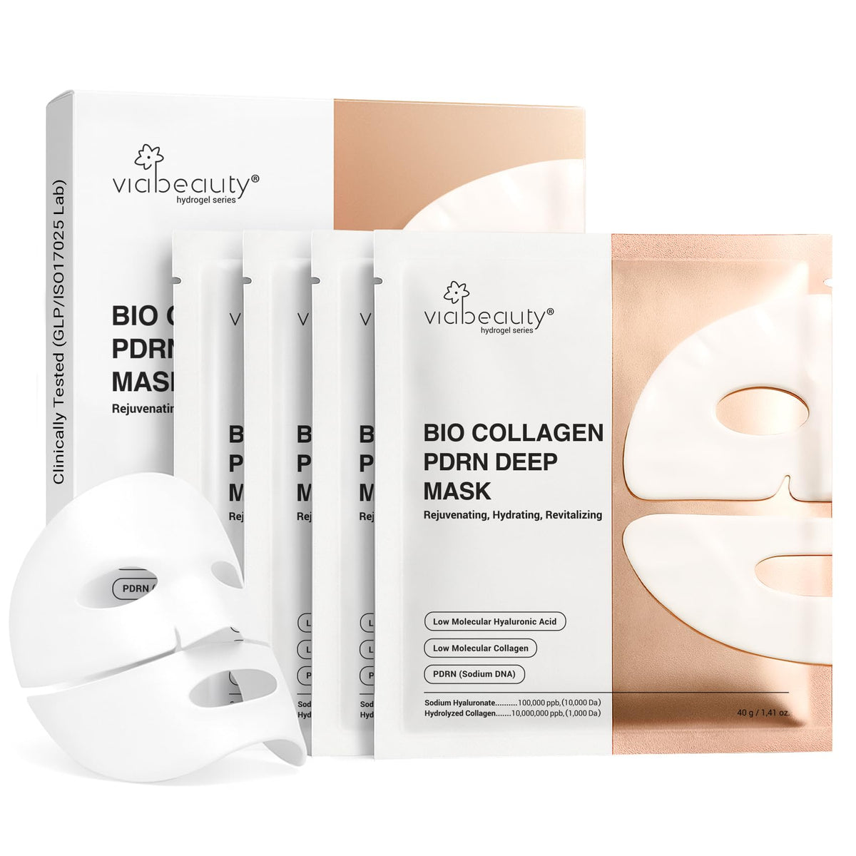 VIABEAUTY front packaging showing product and benefits for clear identification