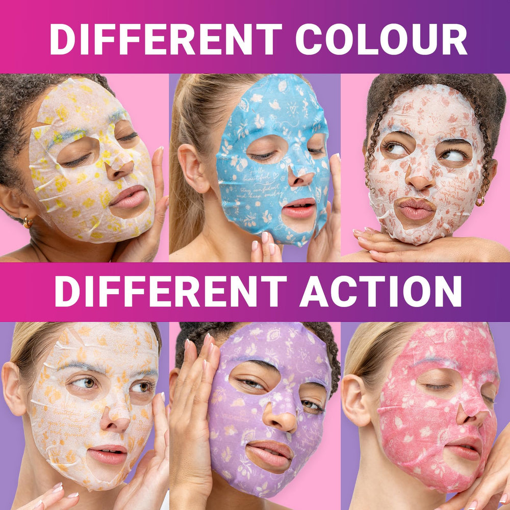 VIABEAUTY sheet mask applied on model showing rejuvenated look