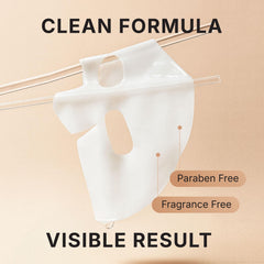 VIABEAUTY sheet beside a hand for scale emphasizing generous coverage