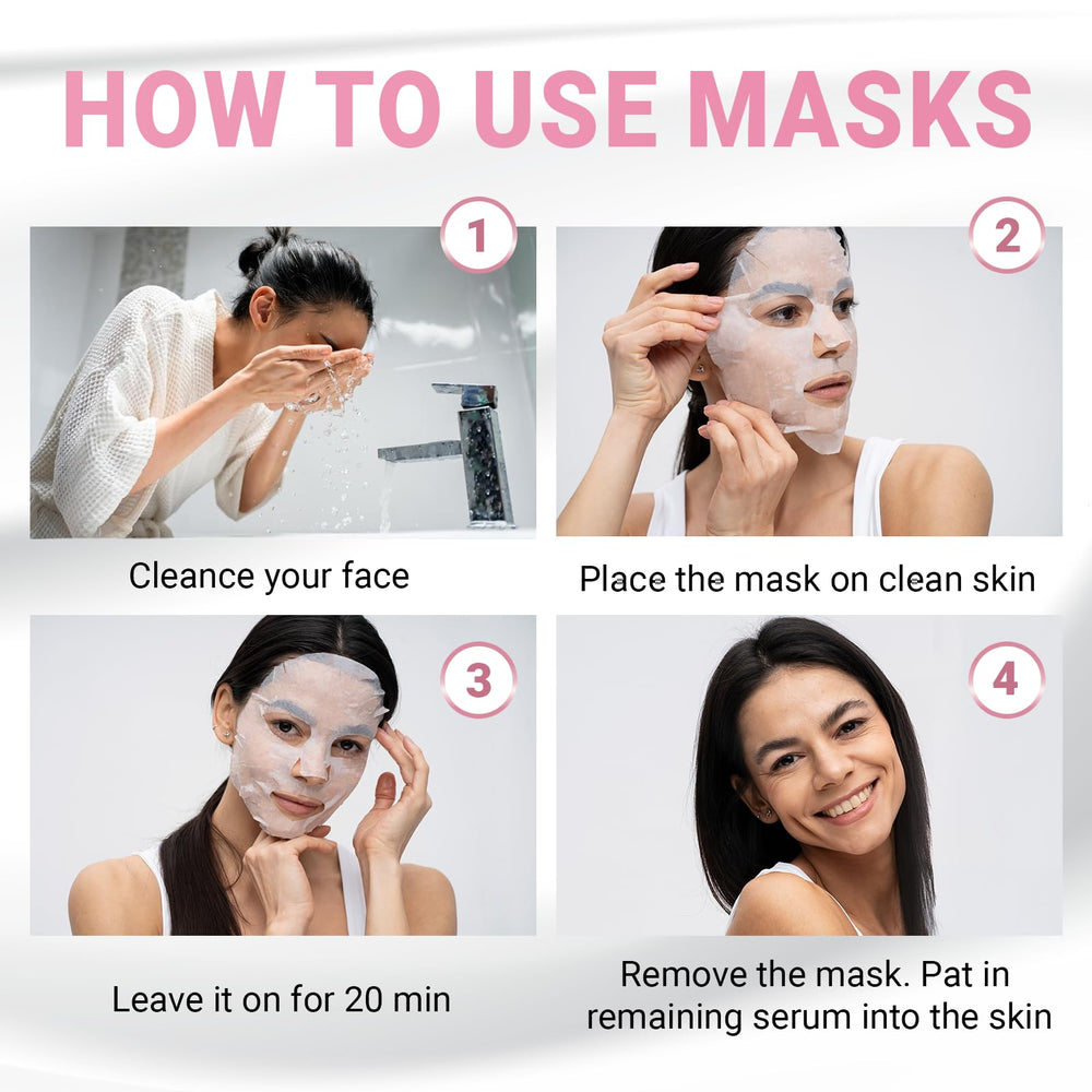 VIABEAUTY mask next to hand showing single-sheet size and travel-friendly pack