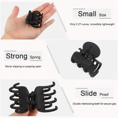 Viabty clip holding a half-up hairstyle offering quick tidy styling