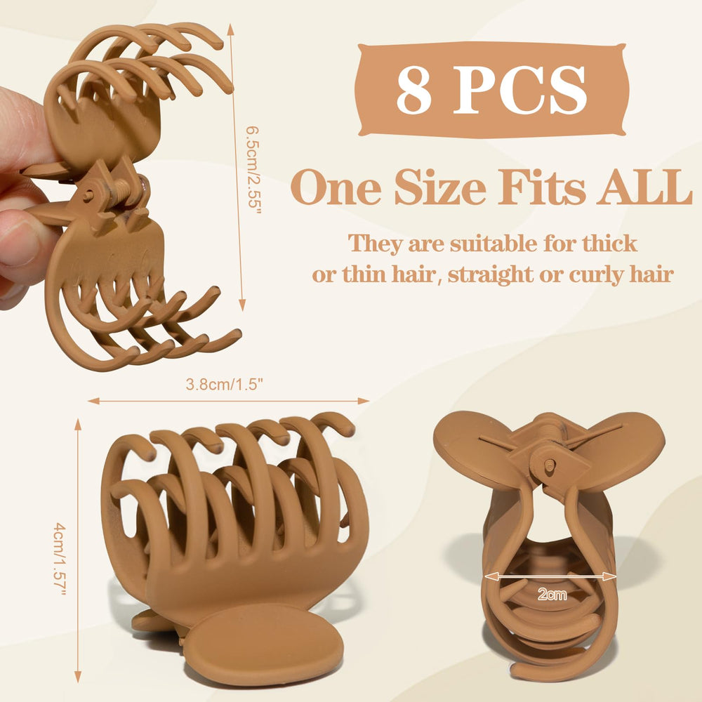 Viabty clip used during makeup routine keeping hair away for tidy grooming and precision