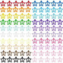 VIBILIA front view of 100-pack star clips showing colorful assortment and value