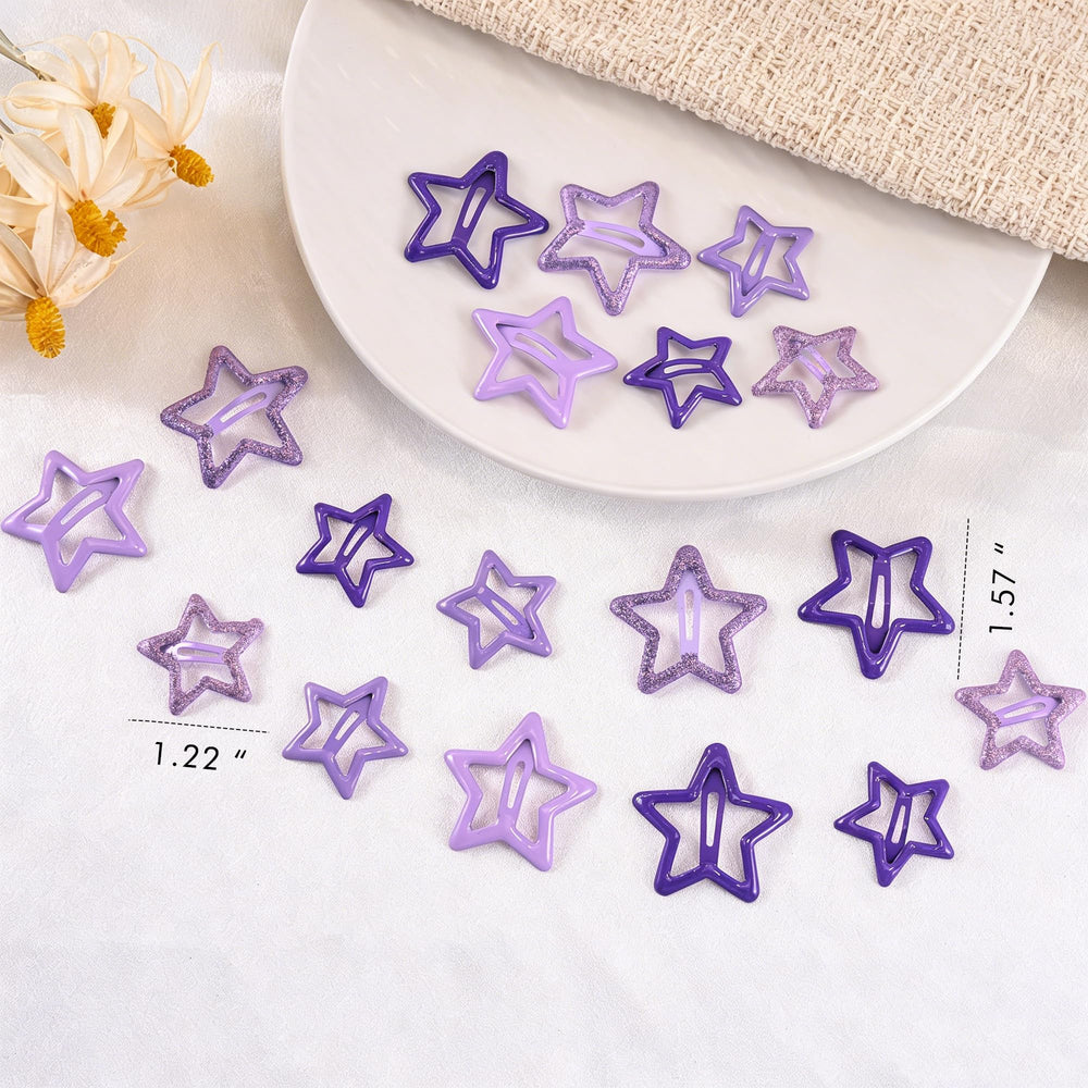 VIBILIA star clips size comparison on hand showing small and large utility