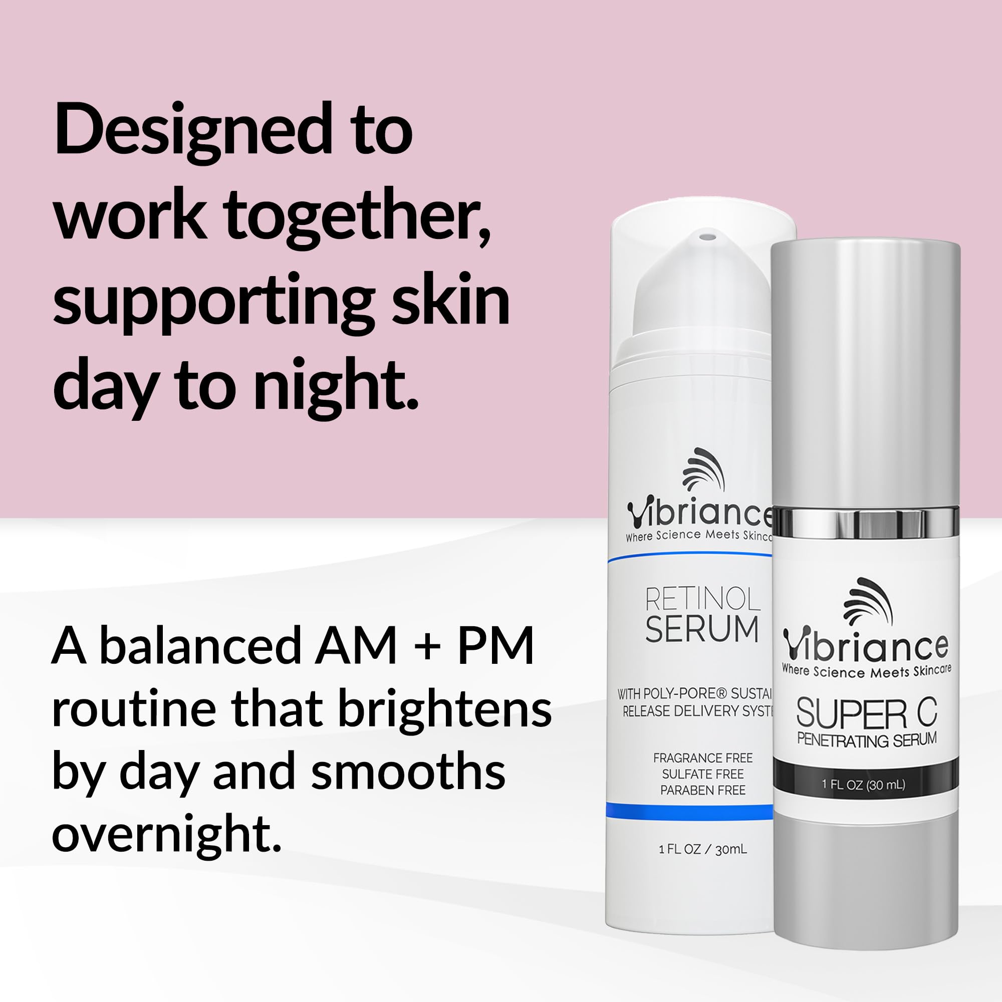 Vibriance Super C serum texture drop highlighting hydration benefit