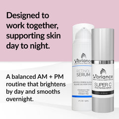 Vibriance Super C serum texture drop highlighting hydration benefit