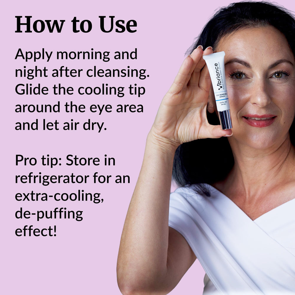 Vibriance serum texture droplet on fingertip showing lightweight hydration benefit
