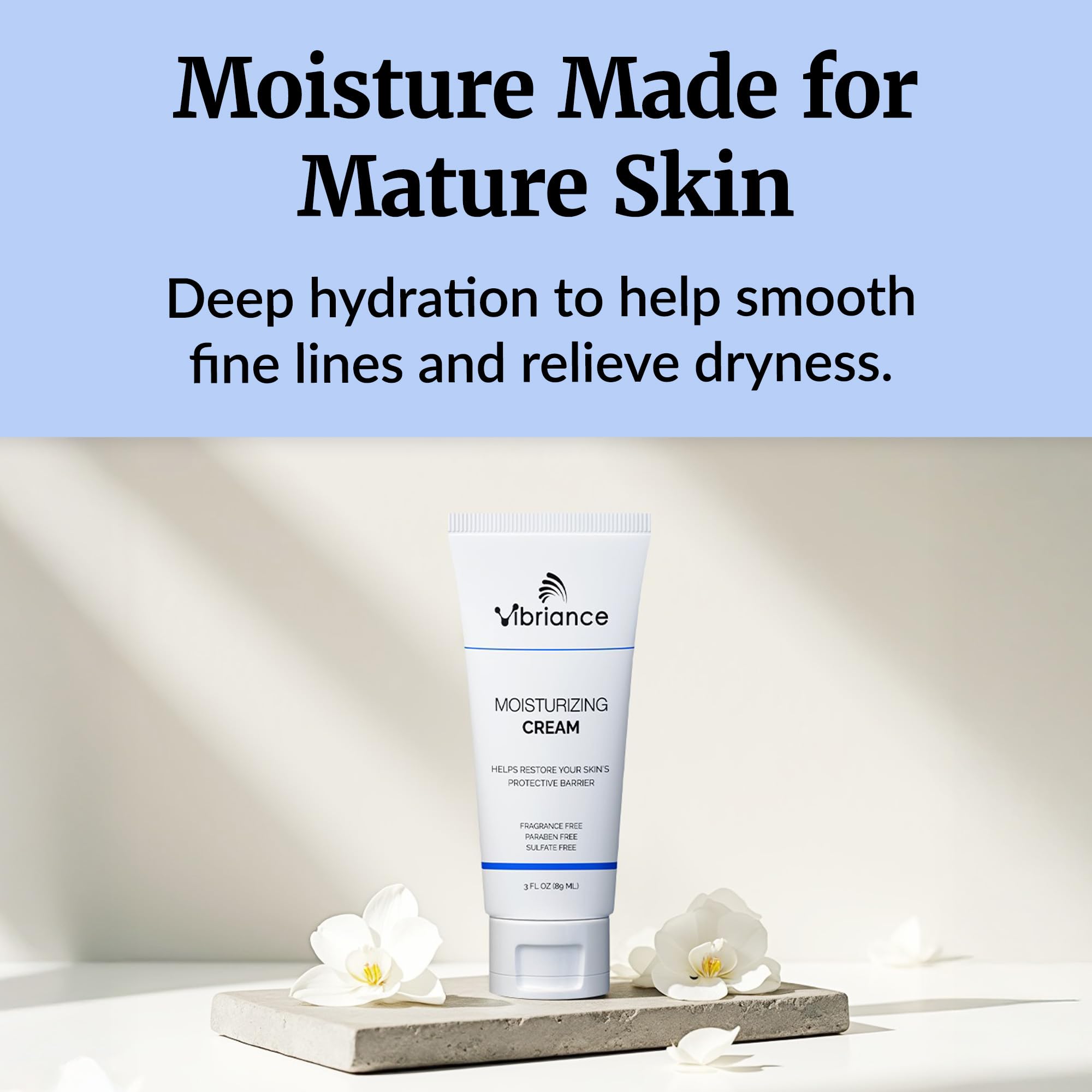 Vibriance in a night routine setting showing bedside use for overnight hydration