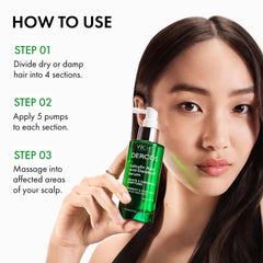 Vichy Dercos ingredient label showing salicylic acid and glycerin for transparency benefit