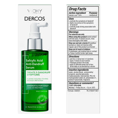 Vichy Dercos on bathroom shelf in lifestyle setting, suggesting routine-friendly convenience