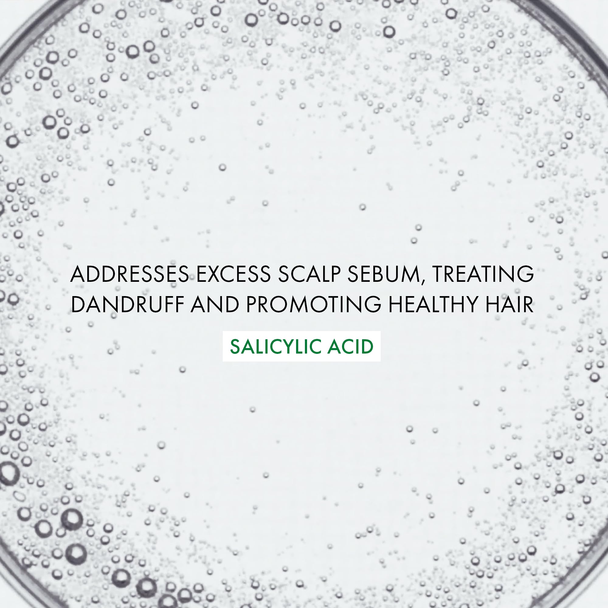 Close-up of Vichy Dercos serum texture, highlighting lightweight fast-absorbing finish