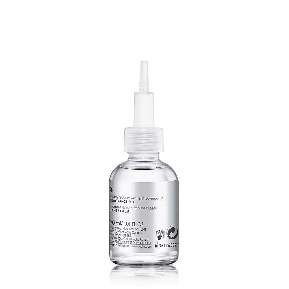 Vichy serum on bathroom counter in lifestyle scene conveying daily routine benefit