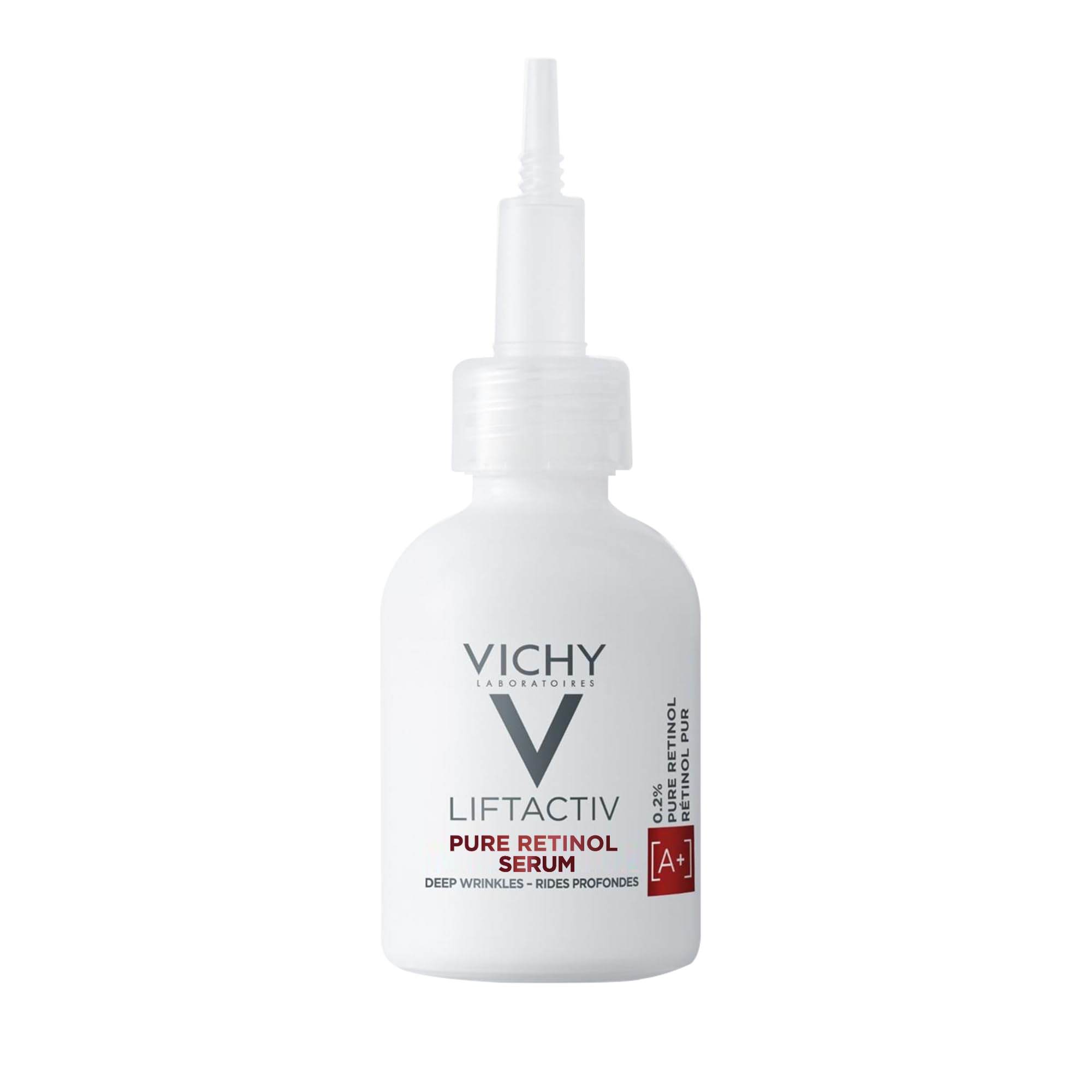 Vichy LiftActiv front bottle view showing sleek packaging and anti-aging benefit