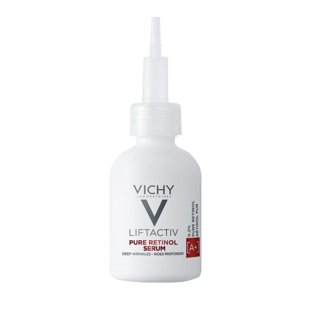 Vichy LiftActiv front bottle view showing sleek packaging and anti-aging benefit