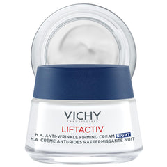 VICHY front jar shot showing product and branding, highlights visible anti-aging benefit