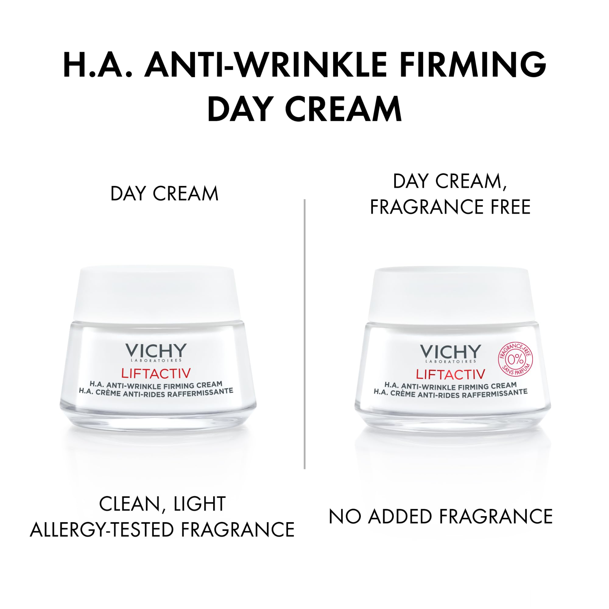 Vichy LiftActiv Supreme open jar texture that absorbs quickly