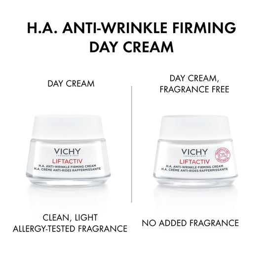 Vichy LiftActiv Supreme open jar texture that absorbs quickly