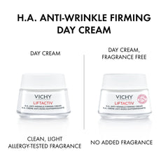 Vichy LiftActiv Supreme open jar texture that absorbs quickly