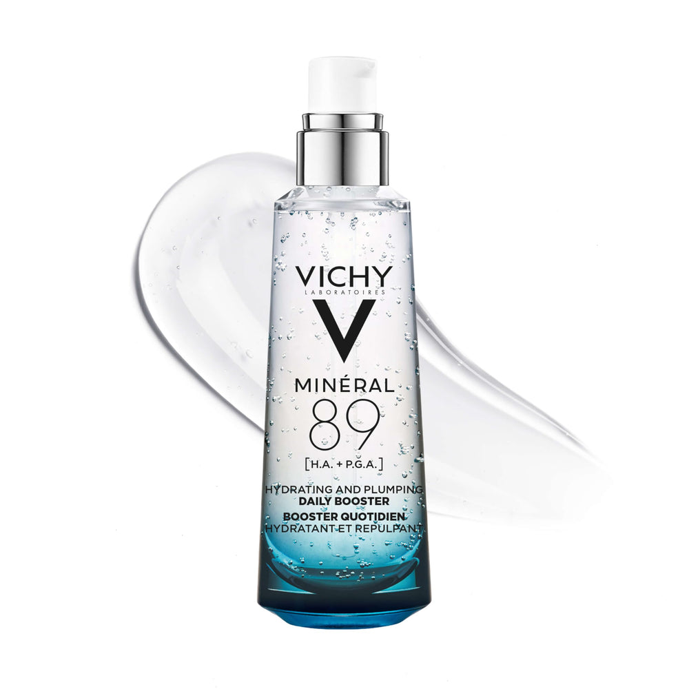 Vichy Mineral 89 front bottle showing packaging and hydration benefit
