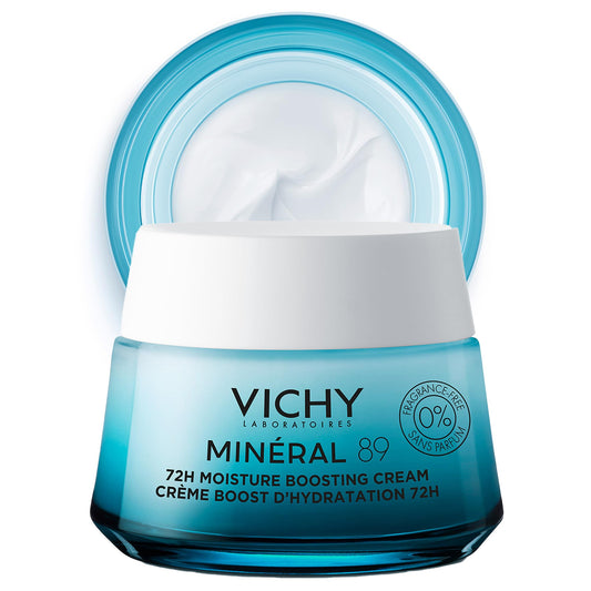 VICHY Minéral 89 front jar showing packaging and hydration benefit