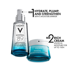VICHY cream on bathroom shelf within daily skincare routine scene