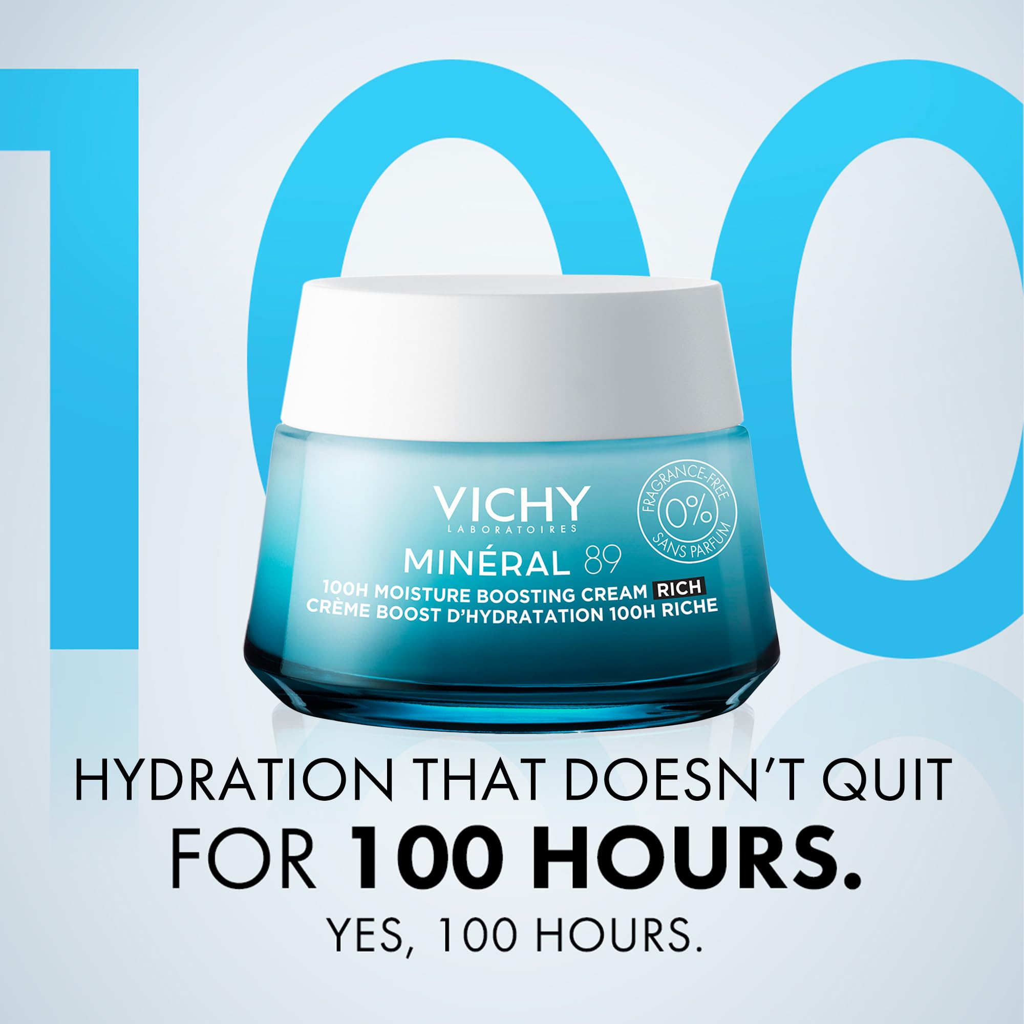 VICHY cream texture close-up demonstrating rich absorbing moisture