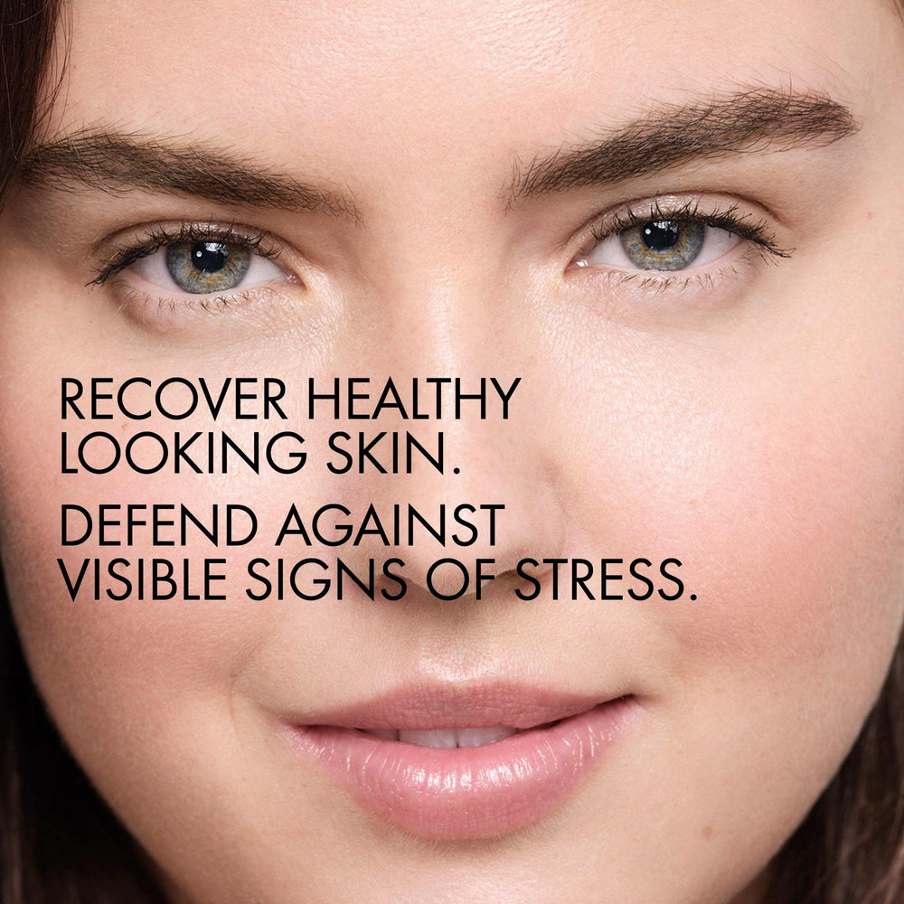 vichy serum applied on hand demonstrating lightweight finish benefit