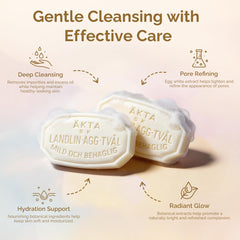 VICTORIA facial soap on bathroom vanity suggesting soothing daily routine
